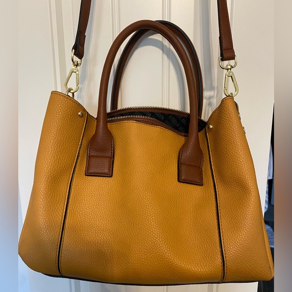 Steve Madden Yellow/Brown Hand Bag Mustard - Picture 3 of 9